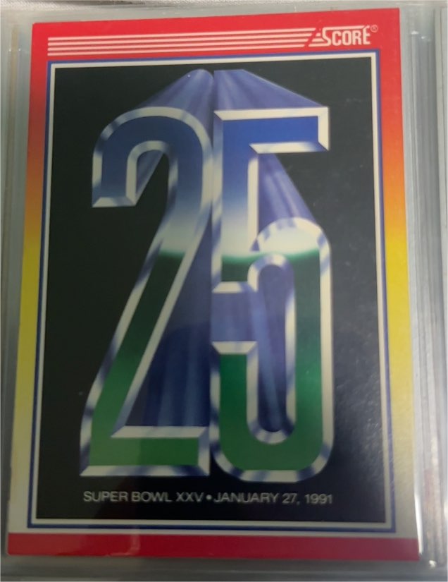 1990 Score #602 Super Bowl XXV — front