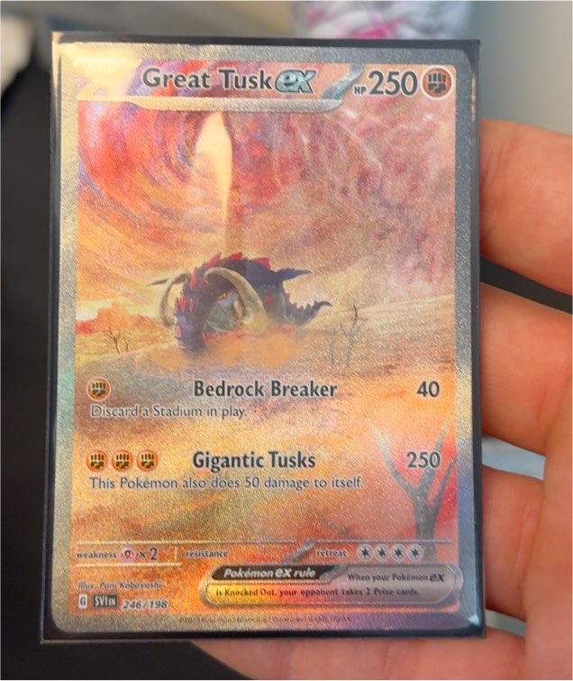 2023 Pokémon Scarlet & Violet #246 Great Tusk ex — front