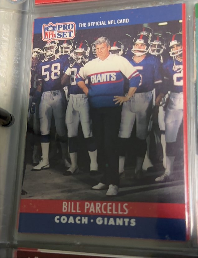 1990 Pro Set #232 Bill Parcells — front