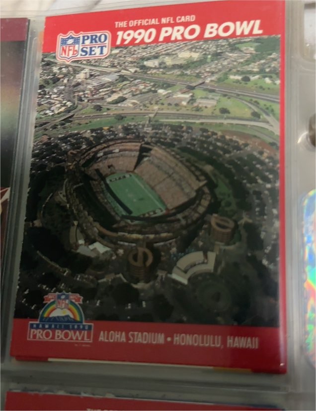 1990 Pro Set #334 1990 Pro Bowl Aloha Stadium — front