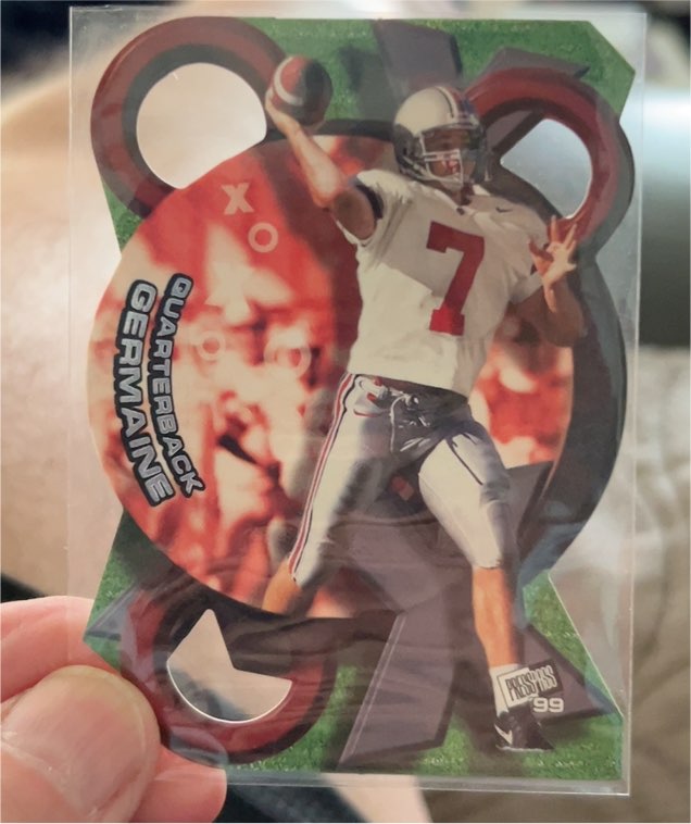 1999 Press Pass X's and O's #XO14 Joe Germaine — front