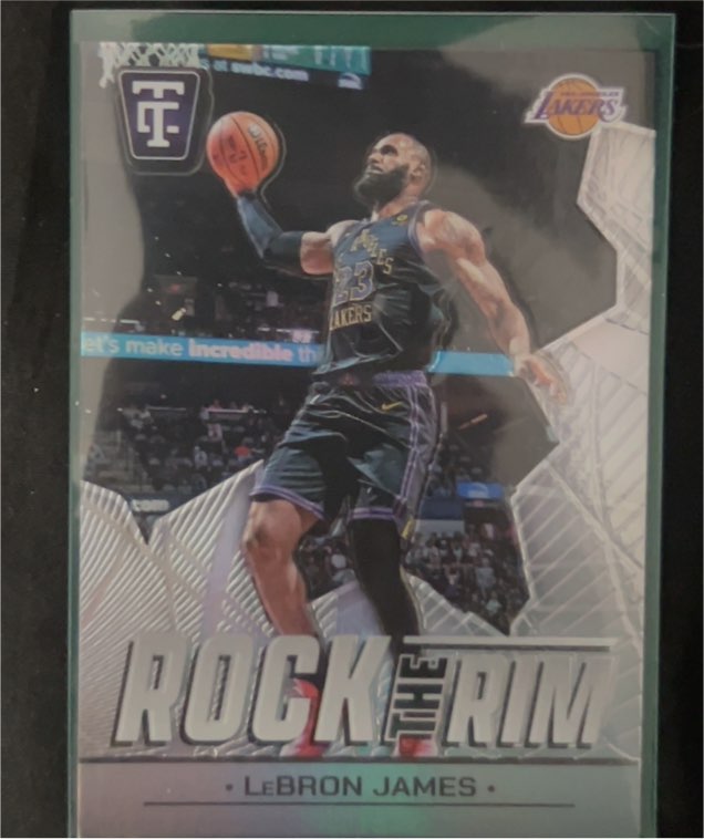 2024-25 Panini Totally Certified #16 LeBron James Rock The Rim — front