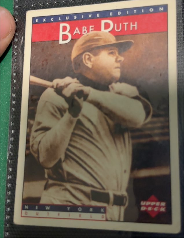 1995 Upper Deck Sonic Exclusive Edition #3 Babe Ruth — front
