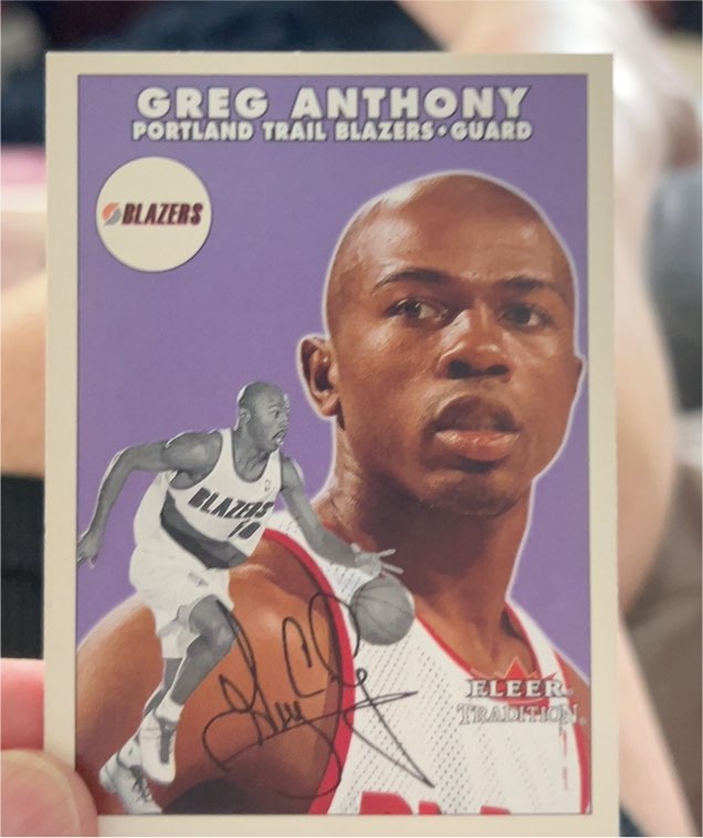 2000 Fleer Tradition Greg Anthony — front