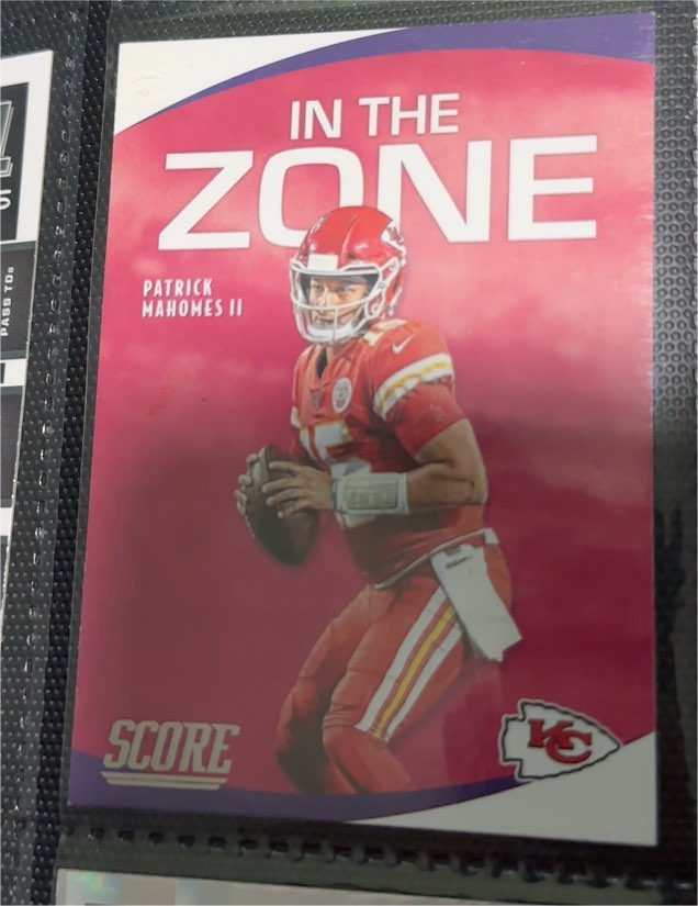 2020 Panini Score #IZ-PM Patrick Mahomes II In the Zone — front