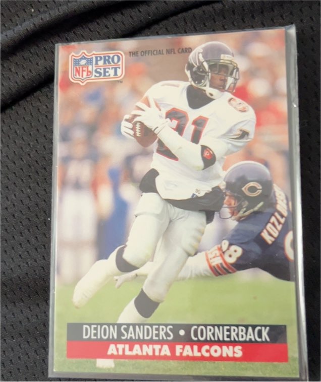 1991 Pro Set #98 Deion Sanders — front