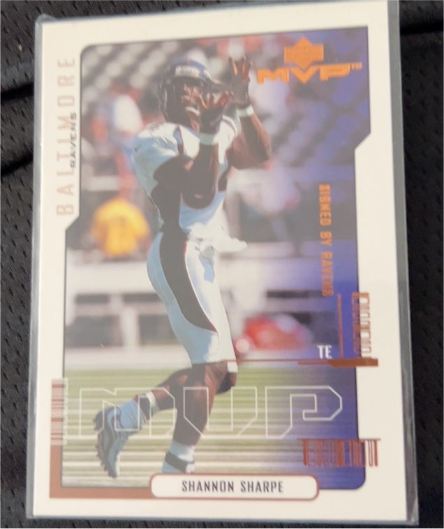 2000 Upper Deck MVP #18 Shannon Sharpe — front