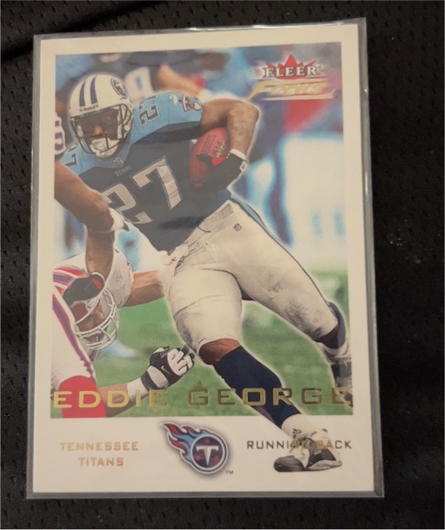 2000 Fleer # Eddie George — front