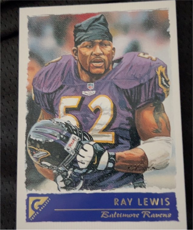 2001 Topps Gallery #14 Ray Lewis — front