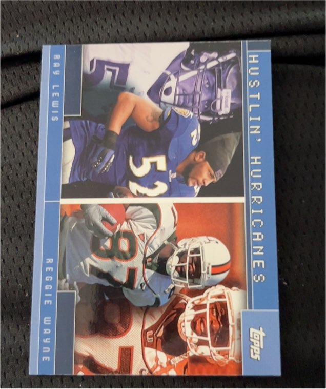 2001 Topps Combos #TC19 Ray Lewis & Reggie Wayne — front