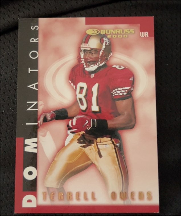 2000 Donruss Dominators #D-40 Terrell Owens — front
