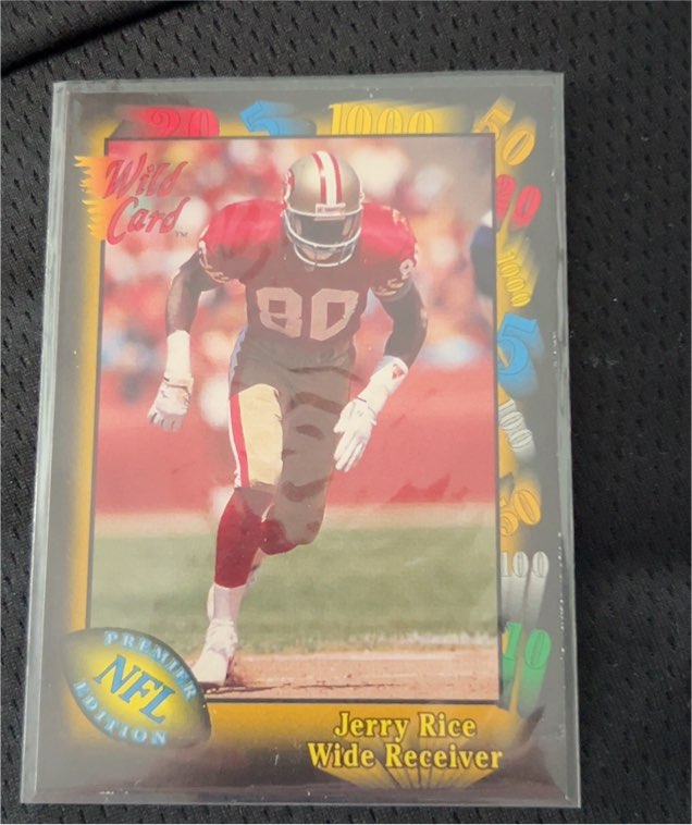 1991 Wild Card #73 Jerry Rice — front