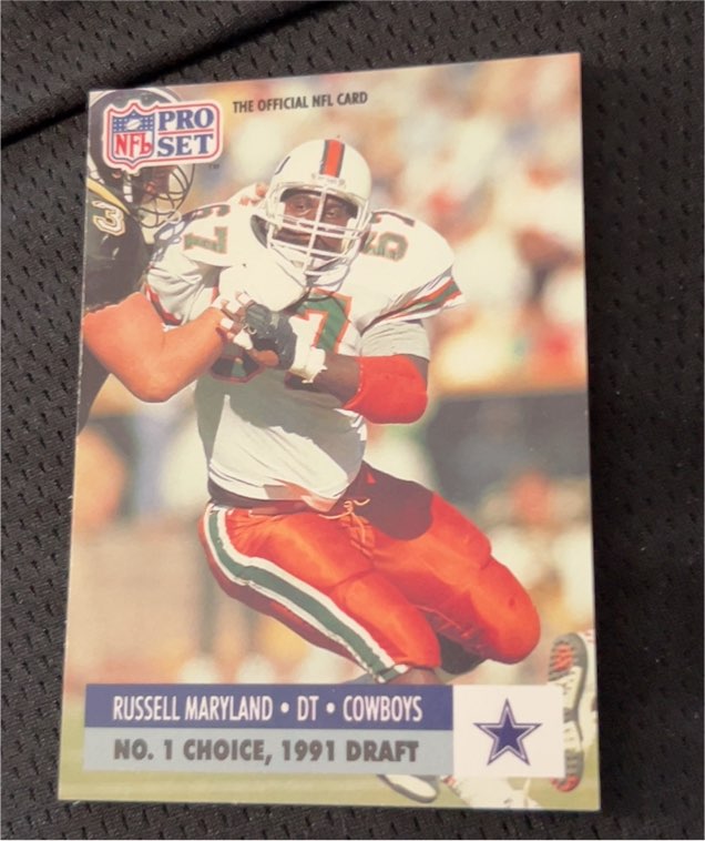 1991 Pro Set #32 Russell Maryland — front