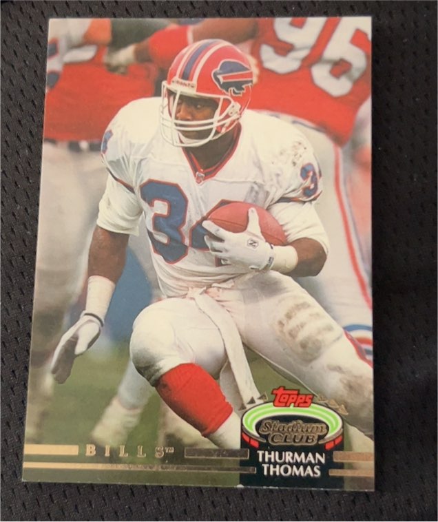 1992 Topps Stadium Club #134 Thurman Thomas — front