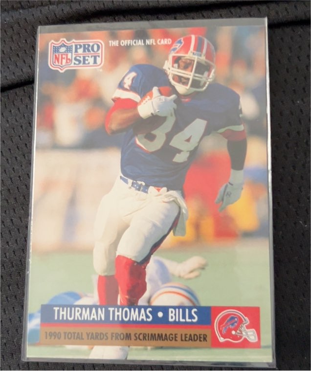 1991 Pro Set #13 Thurman Thomas — front