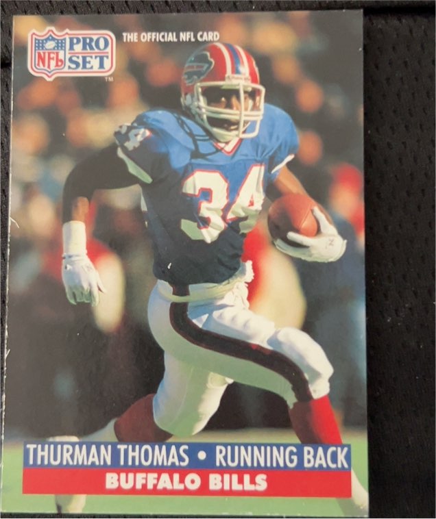 1991 Pro Set #86 Thurman Thomas — front