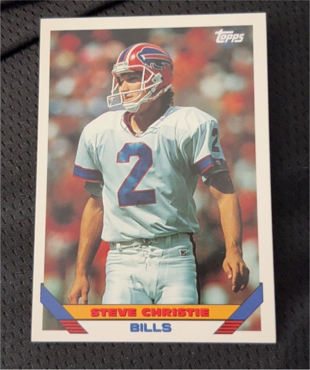 1993 Topps Football #361 Steve Christie — front