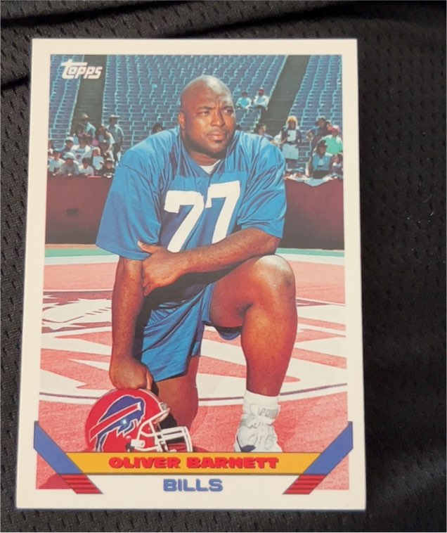 1993 Topps #392 Oliver Barnett — front