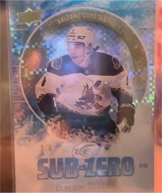 2023-24 Upper Deck Ice Sub-Zero #SZ-1 Clayton Keller — front