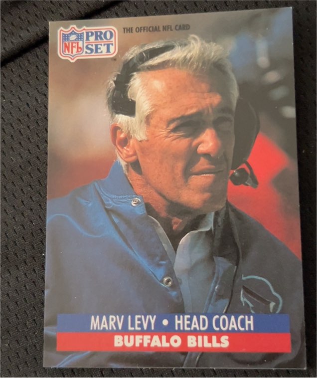 1991 Pro Set #90 Marv Levy — front