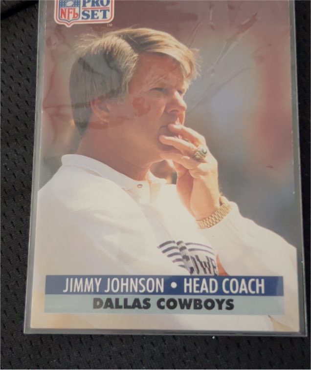1991 Pro Set #135 Jimmy Johnson — front