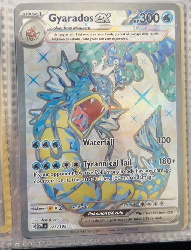 2023 Pokémon Scarlet & Violet #225/198 Gyarados ex — front