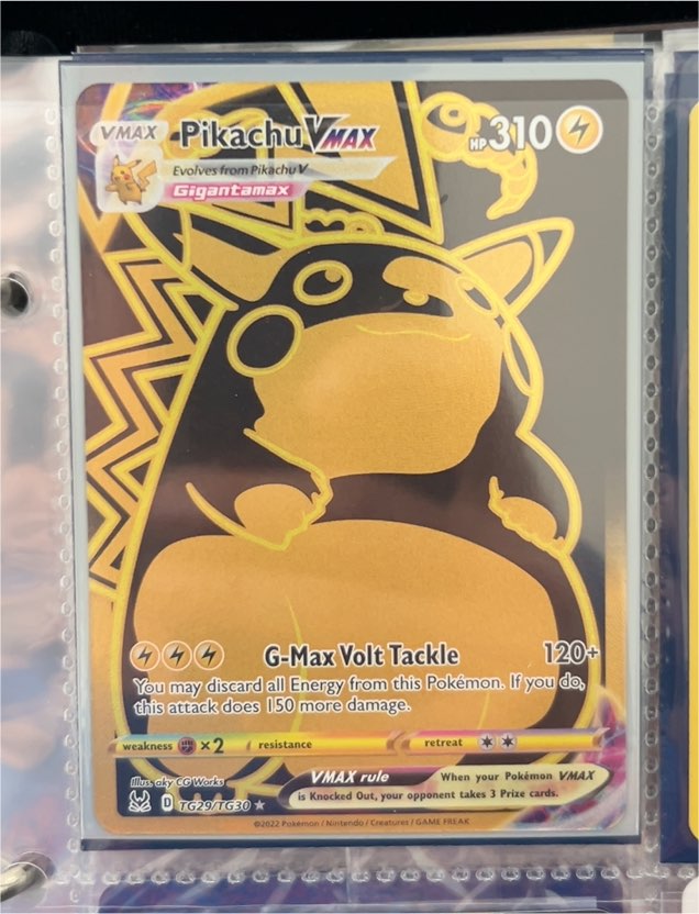 2022 Pokémon TCG Lost Origin #TG29 Pikachu VMAX — front