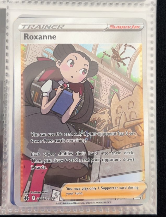 2023 Pokémon TCG Crown Zenith #GG66 Roxanne — front
