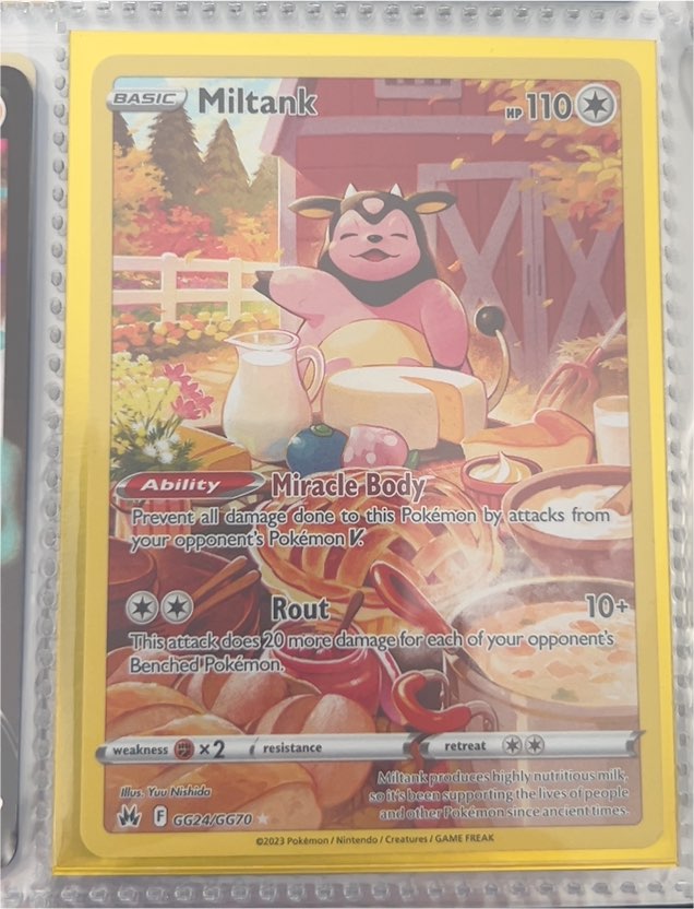 2023 Crown Zenith: Galarian Gallery #GG24 Miltank — front