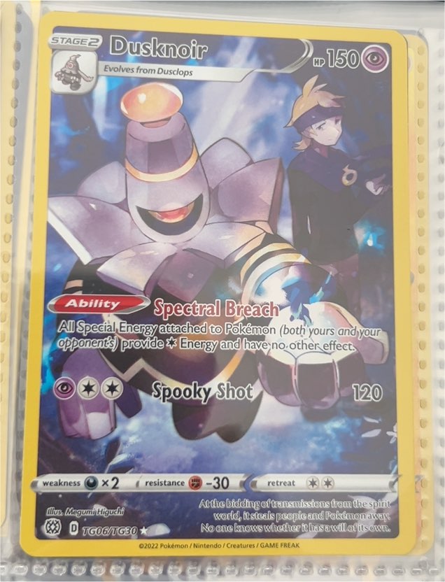 2022 Pokémon Brilliant Stars Trainer Gallery #TG06 Dusknoir — front