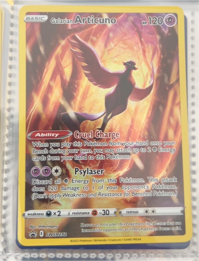2023 Pokémon Black Star Promo #SWSH282 Galarian Articuno — front