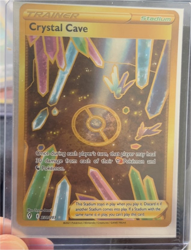 2021 Pokémon Evolving Skies #230 Crystal Cave — front
