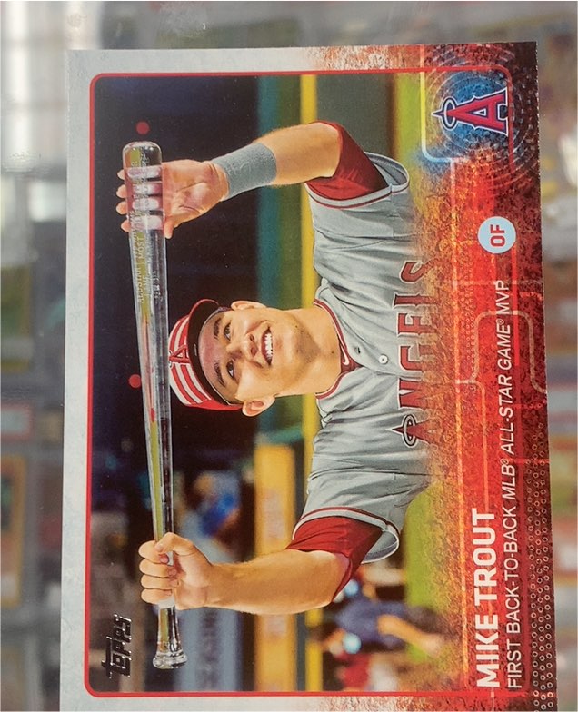 2015 Topps Update #US227 Mike Trout — front