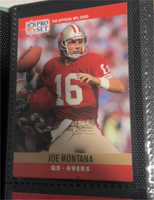 1990 Pro Set #293 Joe Montana — front