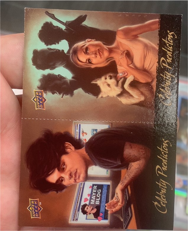2010 Upper Deck Celebrity Predictors #CP1/CP2 Jennifer Aniston John Mayer — front
