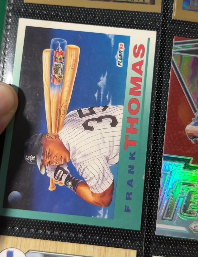 1992 Fleer #712 Frank Thomas — front