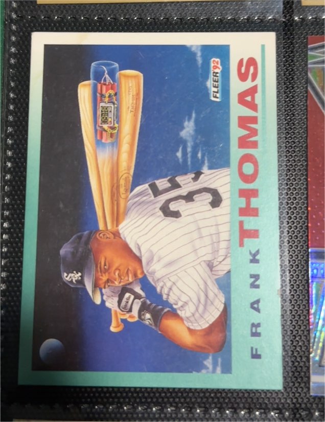 1992 Fleer #712 Frank Thomas — front