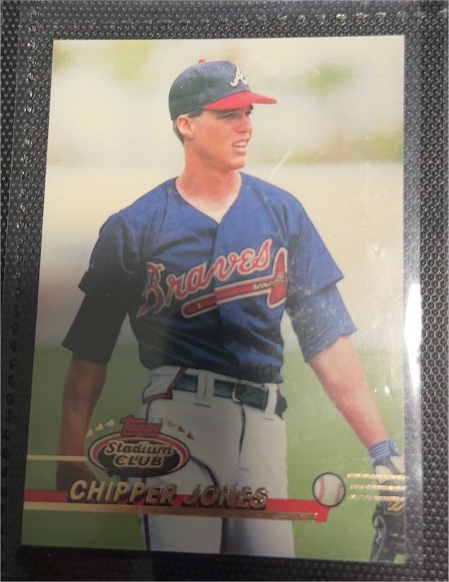 1993 Topps Stadium Club #638 Chipper Jones — front