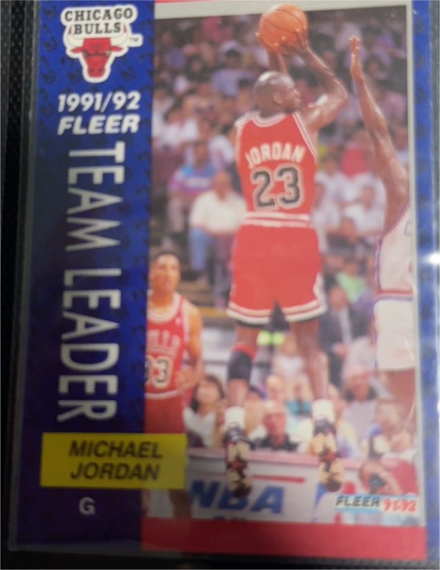 1991-92 Fleer #375 Michael Jordan — front