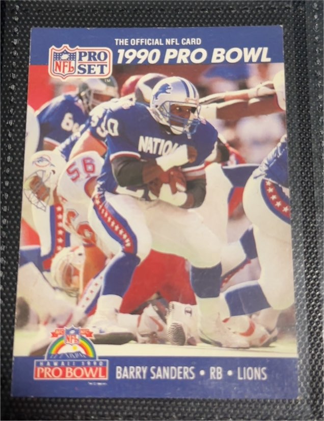 1990 Pro Set #413 Barry Sanders — front