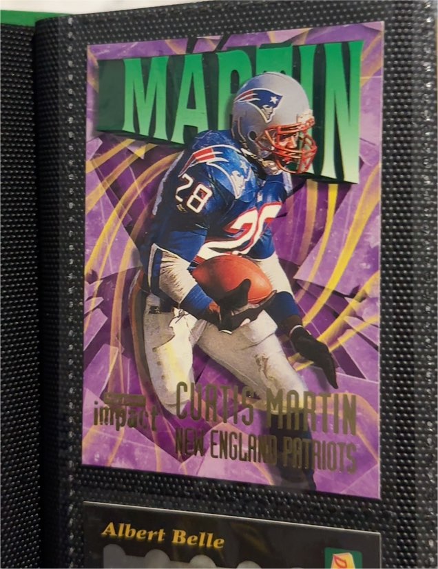 1997 SkyBox Impact #28 Curtis Martin — front
