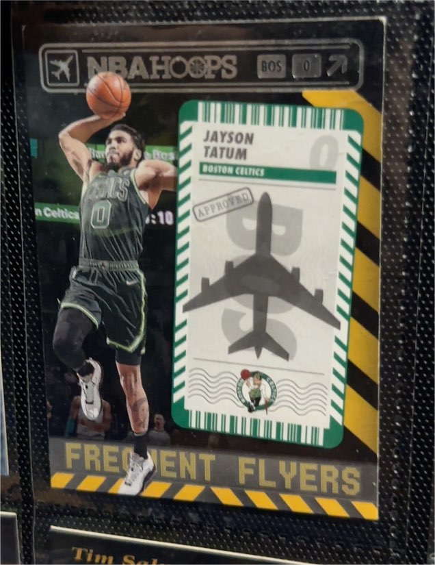 2021-22 Panini NBA Hoops #9 Jayson Tatum Frequent Flyers — front