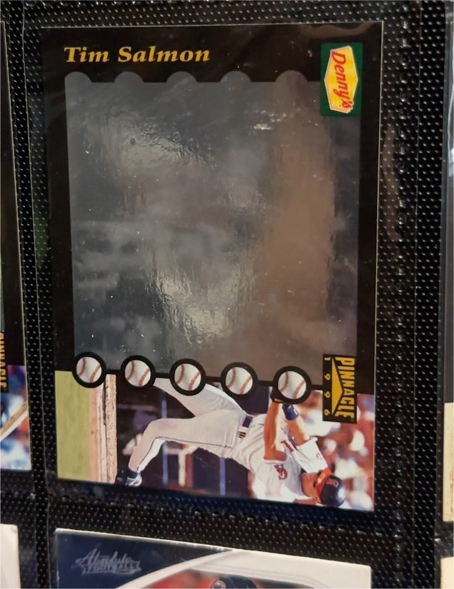 1996 Pinnacle Denny's #16 Tim Salmon — front
