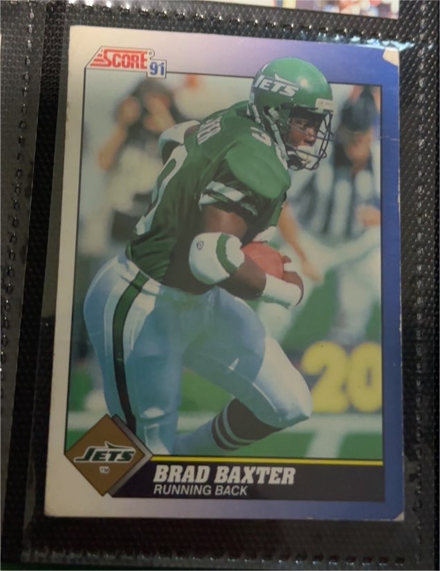 1991 Score #108 Brad Baxter — front