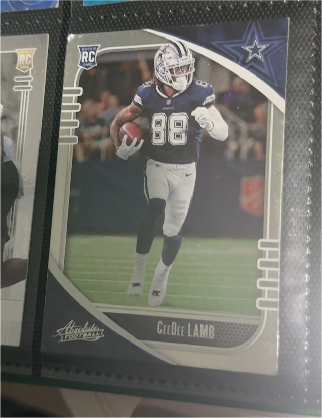 2020 Panini Absolute #115 CeeDee Lamb Rookie Card — front
