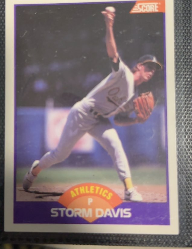 1989 Score #248 Storm Davis — front