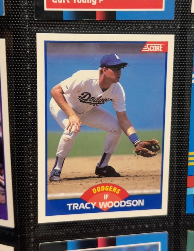 1989 Score #586 Tracy Woodson — front