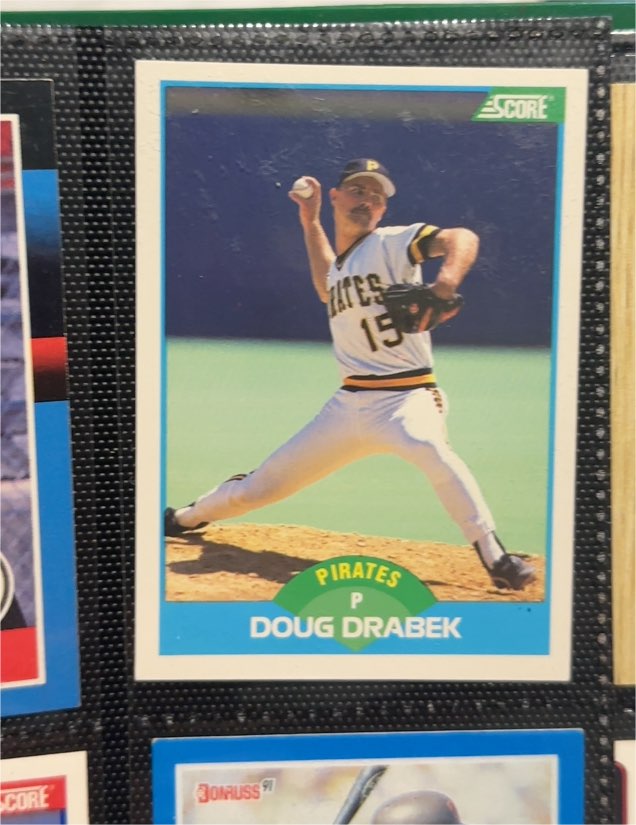 1989 Score #117 Doug Drabek — front