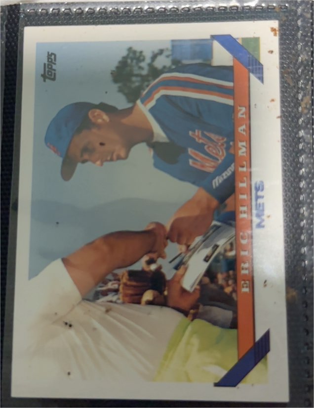 1993 Topps #751 Eric Hillman New York Mets — front