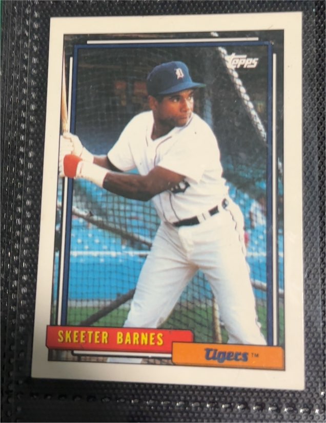 1992 Topps #221 Skeeter Barnes — front